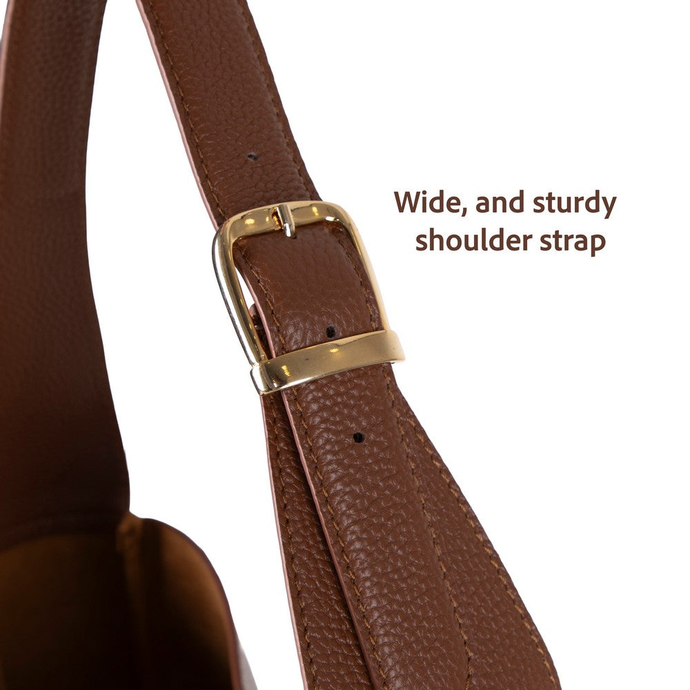 Pebbled Leather Women's Shoulder Bag