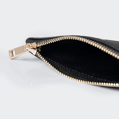 Unisex Leather Coin Purse With Zipper