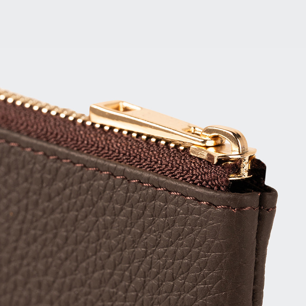 Unisex Leather Coin Purse With Zipper