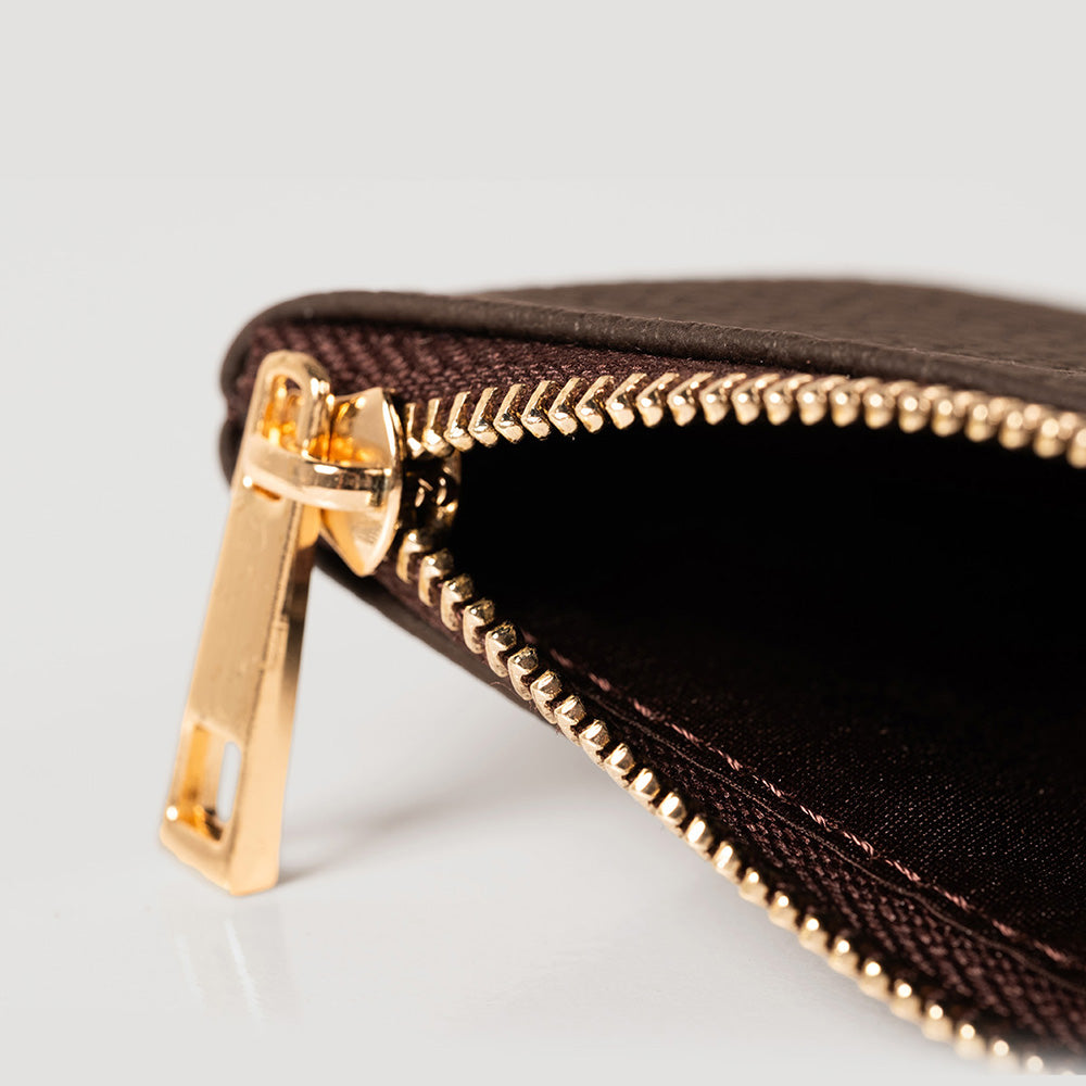 Unisex Leather Coin Purse With Zipper