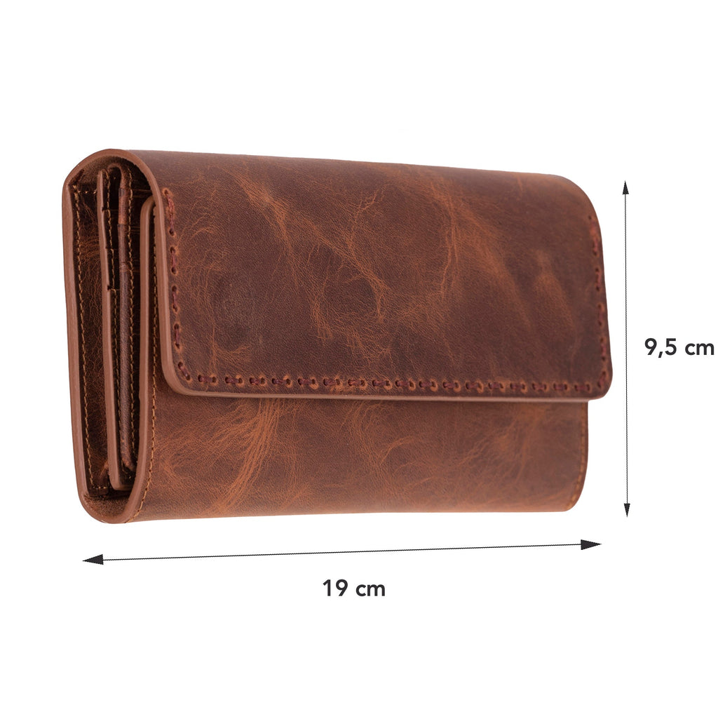 Valora Leather Women’s Wallet  - Phone Holder & Multi-Card Organizer