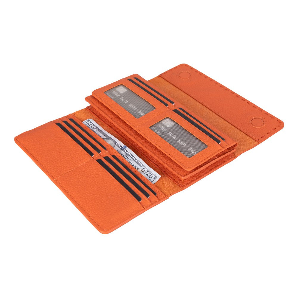 Valora Leather Women’s Wallet  - Phone Holder & Multi-Card Organizer