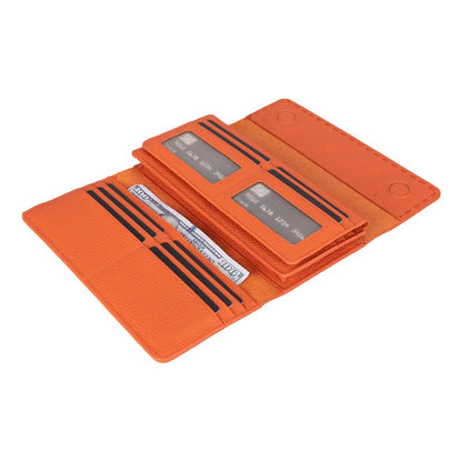 Valora Leather Women’s Wallet  - Phone Holder & Multi-Card Organizer