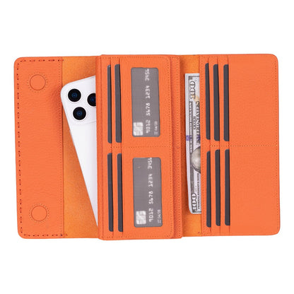 Valora Leather Women’s Wallet  - Phone Holder & Multi-Card Organizer