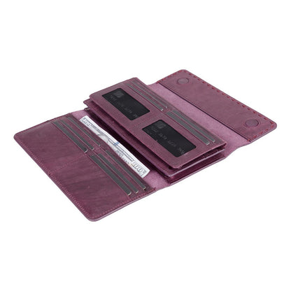 Valora Leather Women’s Wallet  - Phone Holder & Multi-Card Organizer