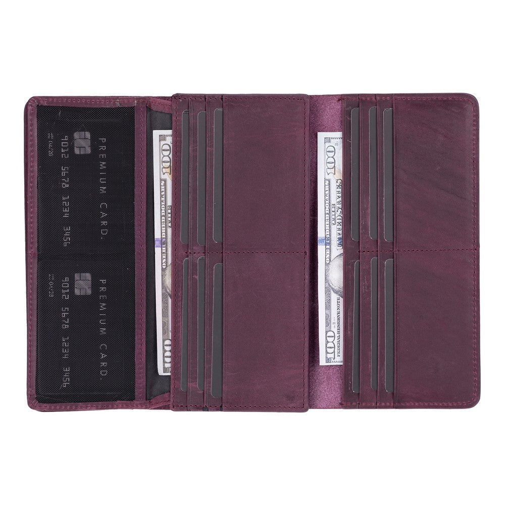 Valora Leather Women’s Wallet  - Phone Holder & Multi-Card Organizer