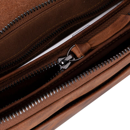 Verona Unisex Handcrafted Wristlet Leather Clutch Bag