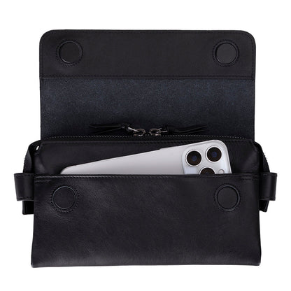 Verona Unisex Handcrafted Wristlet Leather Clutch Bag