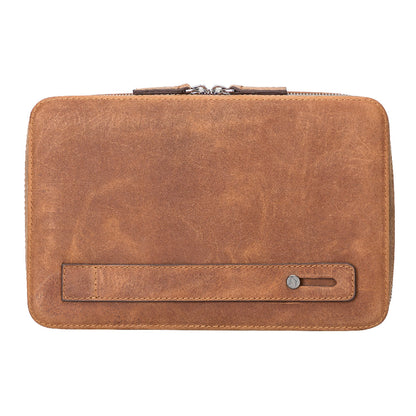 Voyager Leather Travel Cable Organizer Bag