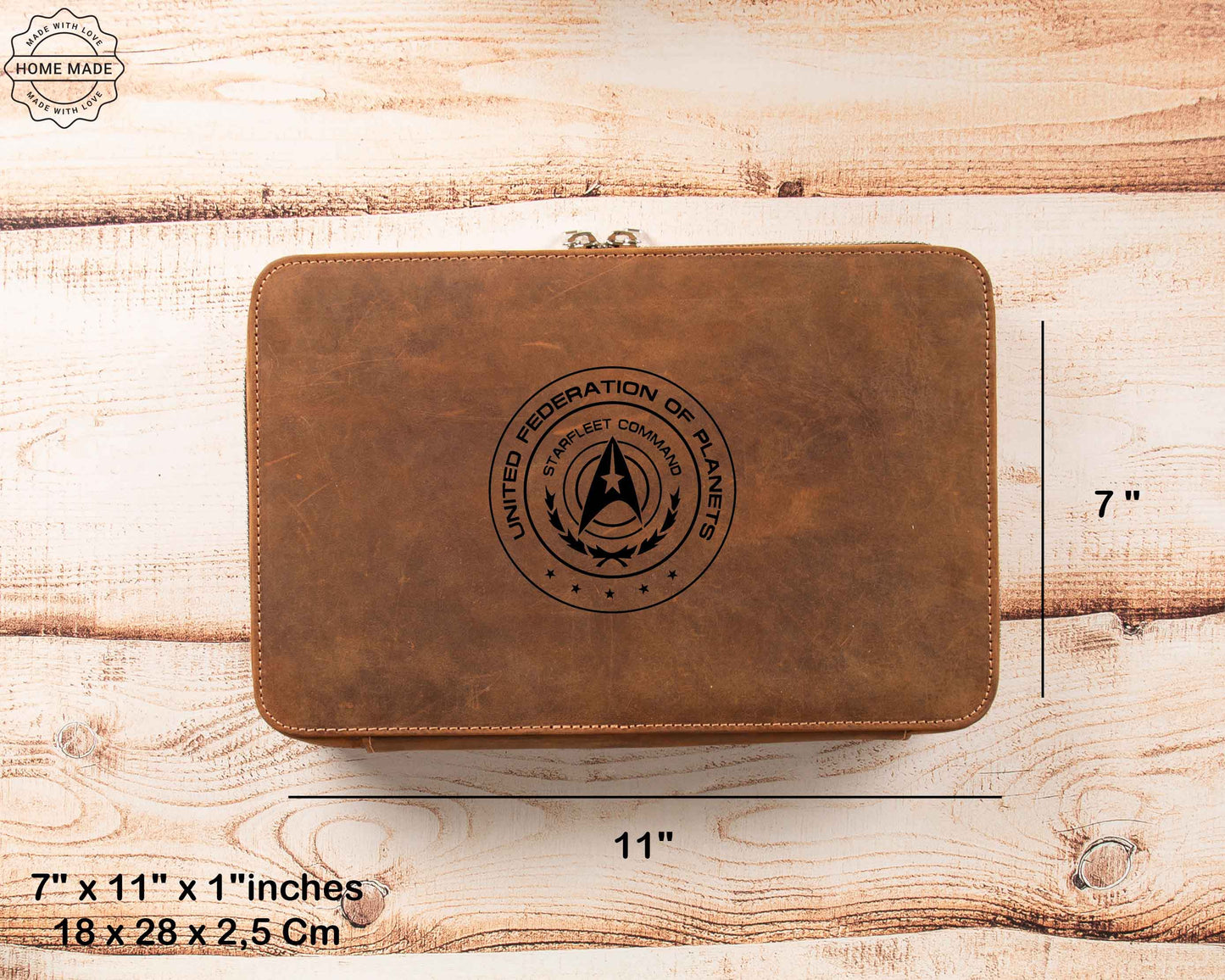 Voyager Leather Travel Cable Organizer Bag