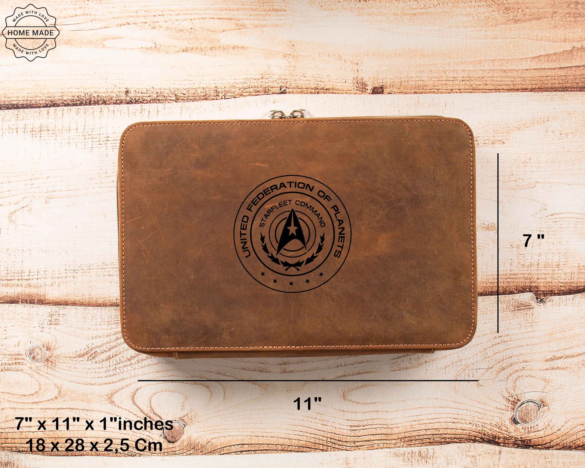 Voyager Leather Travel Cable Organizer Bag