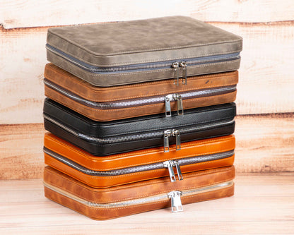 Voyager Leather Travel Cable Organizer Bag