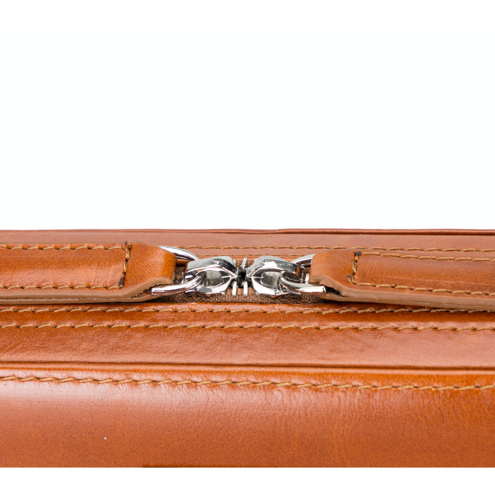 Voyager Leather Travel Cable Organizer Bag