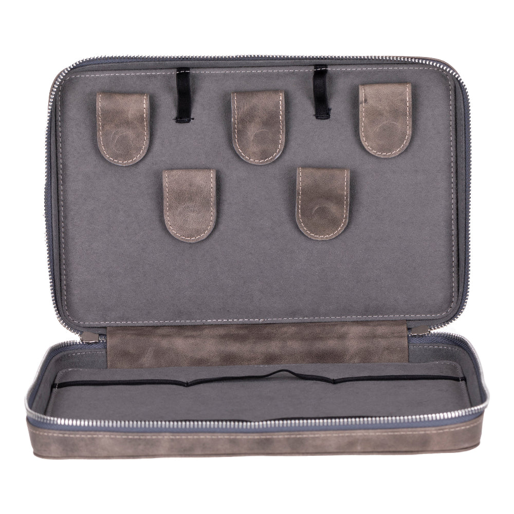 Voyager Leather Travel Cable Organizer Bag