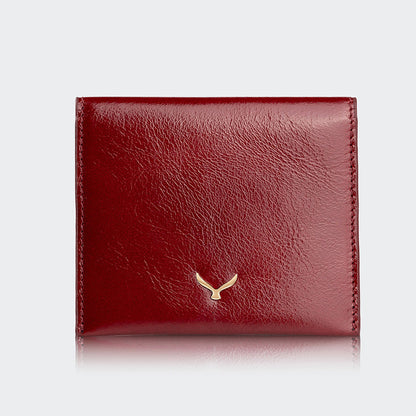 Women Leather Card Holder With Flap