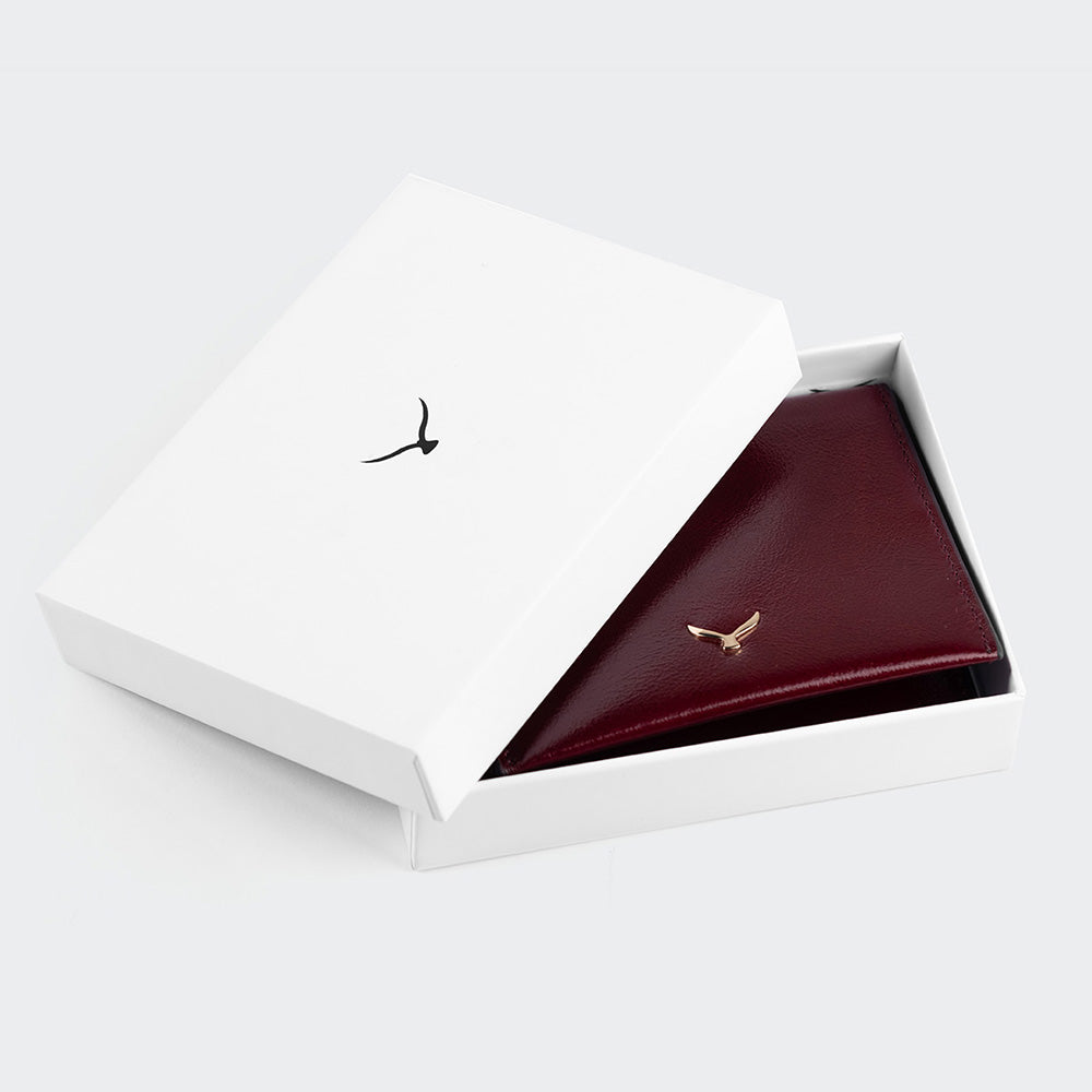 Women Leather Card Holder With Flap