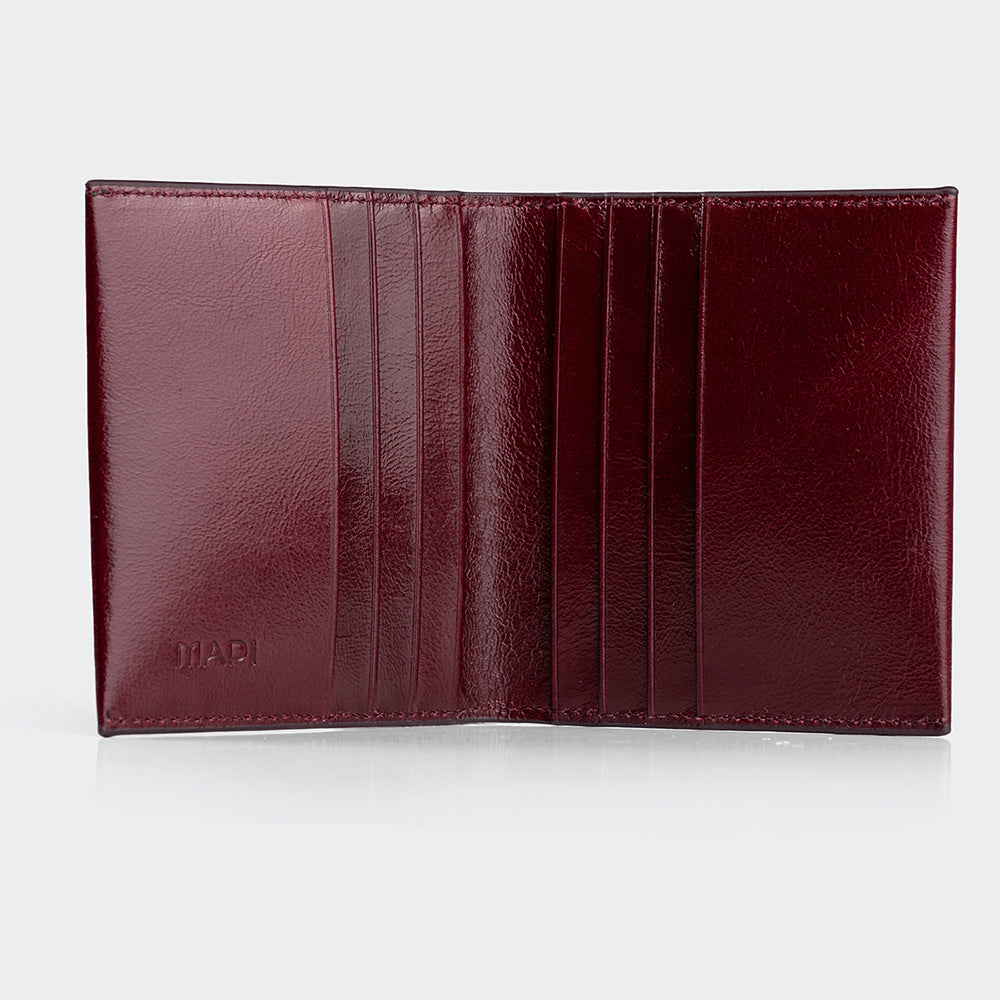 Women Leather Card Holder With Flap