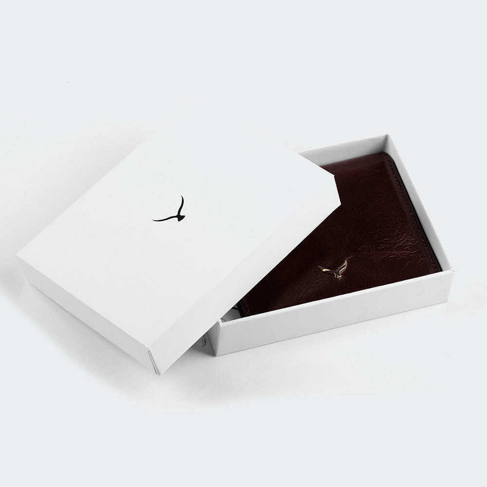 Women Leather Card Holder With Flap