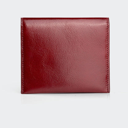 Women Leather Card Holder With Flap