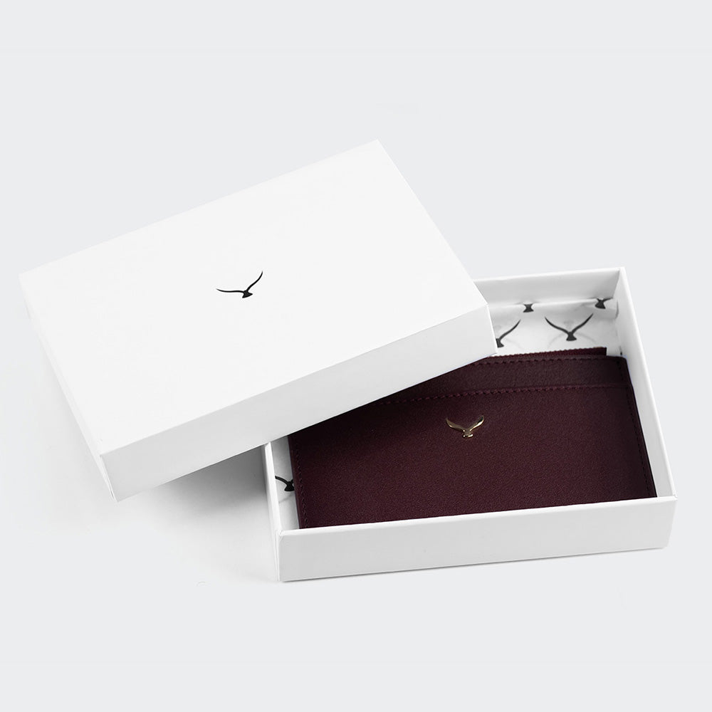 Women Leather Card Holder With Zipper