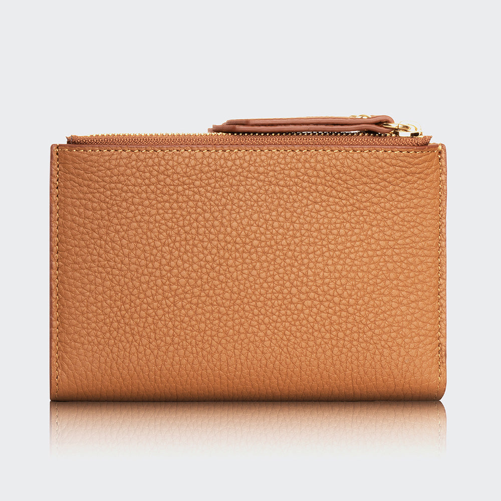 Women Two Pocket Leather Wallet With Magnetic Closure