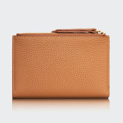 Women Two Pocket Leather Wallet With Magnetic Closure