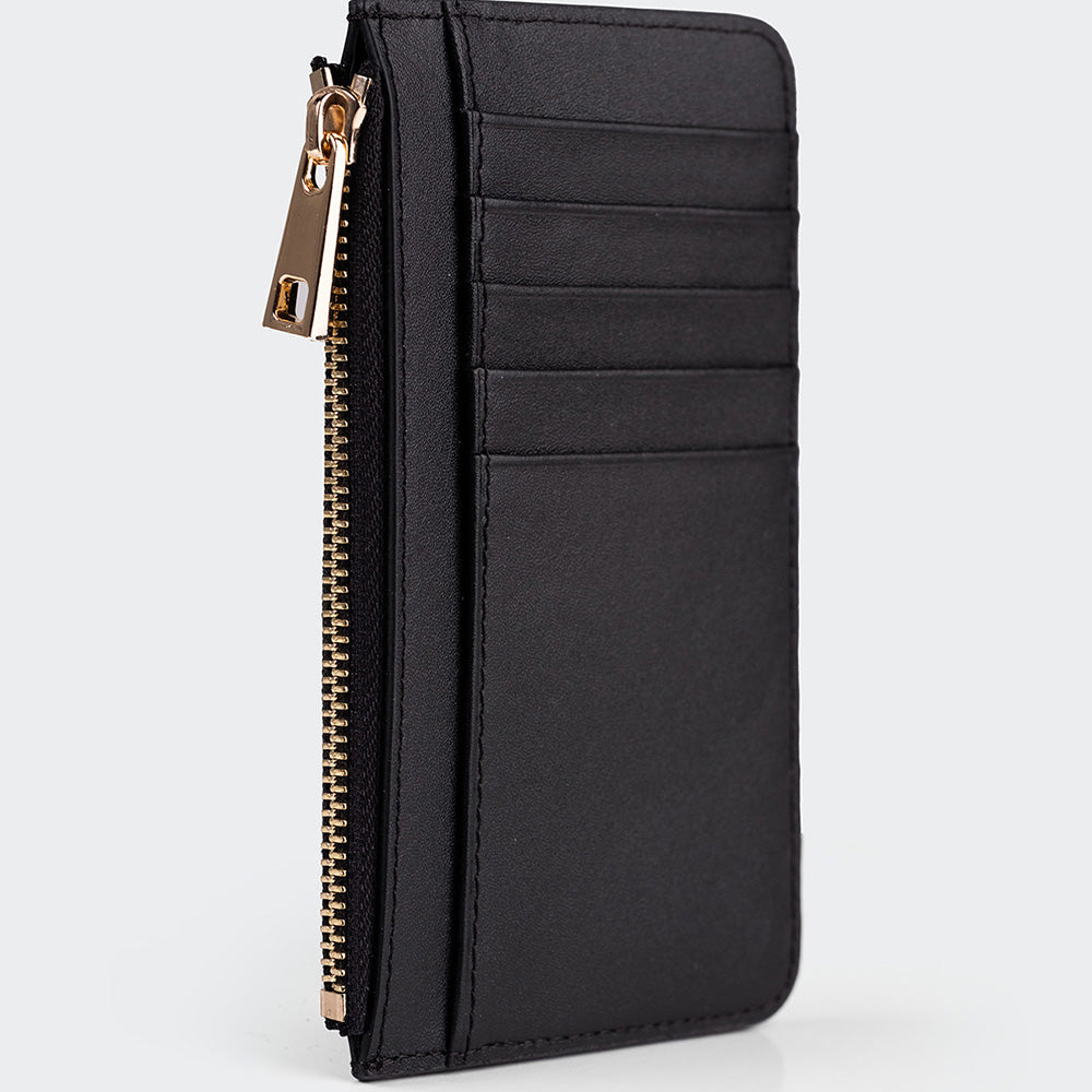 Women Leather Card Holder With Zipper