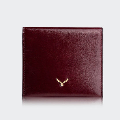 Women Leather Card Holder With Flap