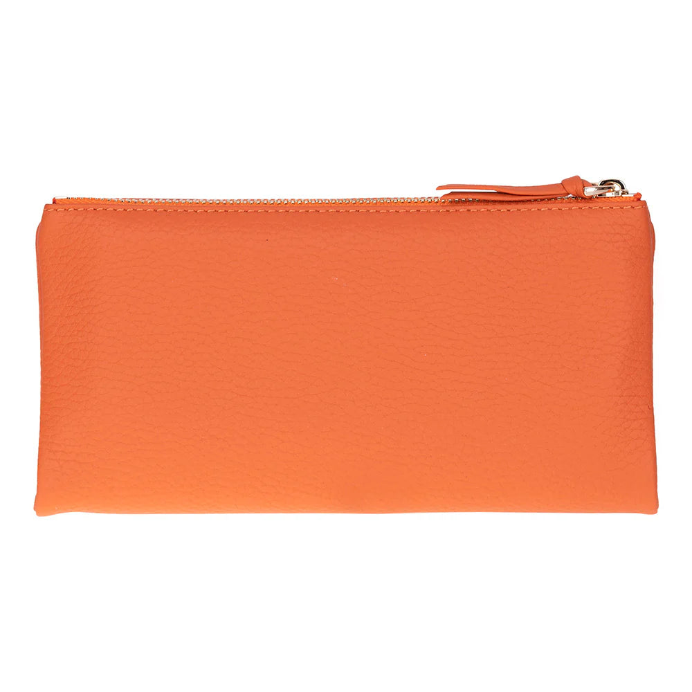 Women’s Leather Wallet Handbag with Zip Closure
