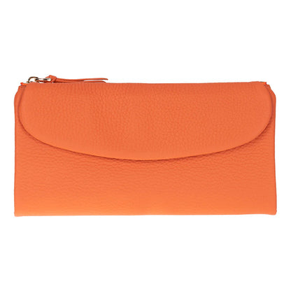 Women’s Leather Wallet Handbag with Zip Closure