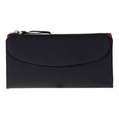 Women’s Leather Wallet Handbag with Zip Closure