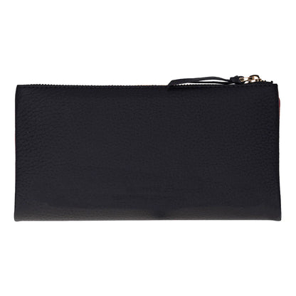 Women’s Leather Wallet Handbag with Zip Closure