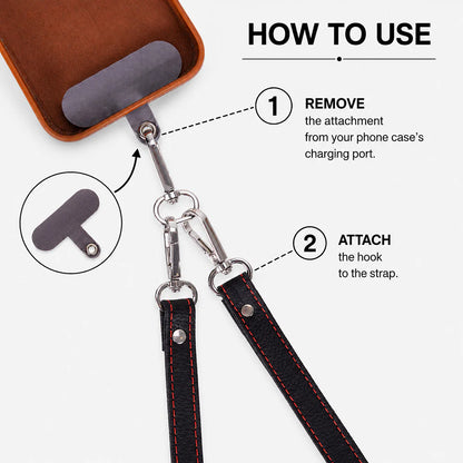 PU Leather Phone Strap Wallet Set Clip-On Crossbody FlexGo