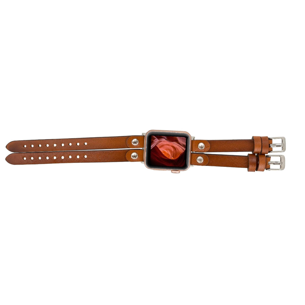 Durham Ely Apple Watch Leather Straps RST1 / Silver