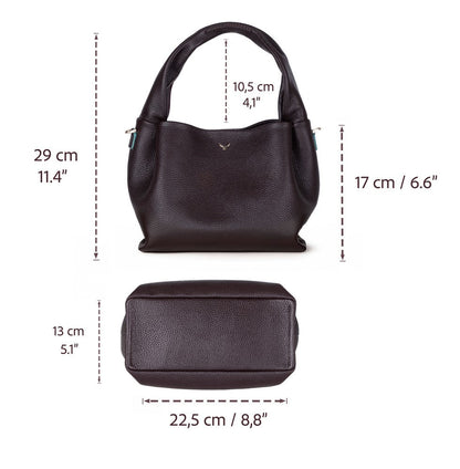 Pebbled Leather Shopper Women's Tote Bag