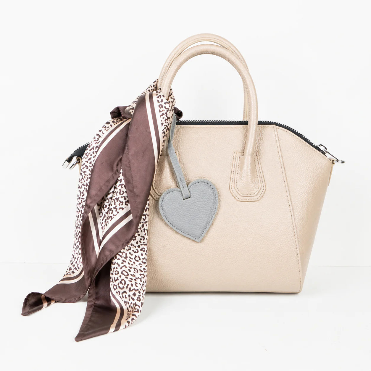 Heart Leather Bag Charm - 5-Pack