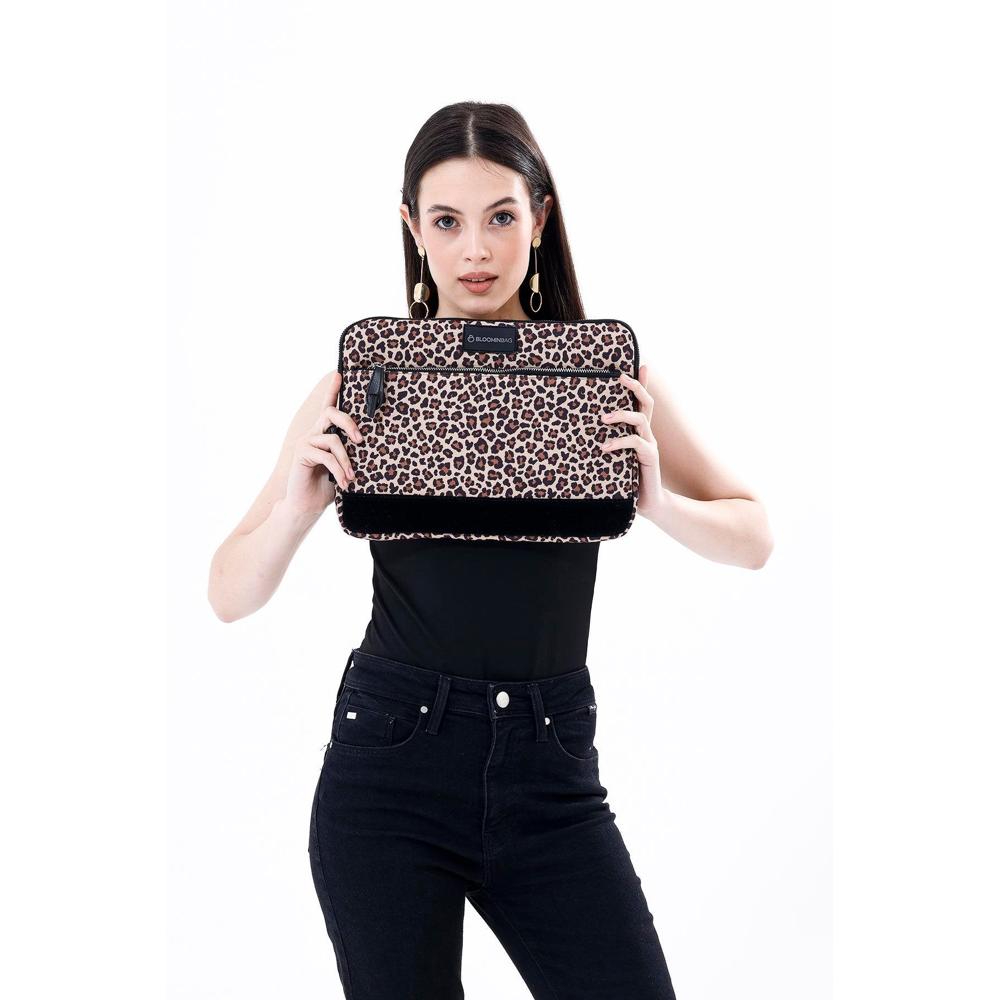 BloominBag Earthy Leopard 14 inch Laptop / MacBook Sleeve _6