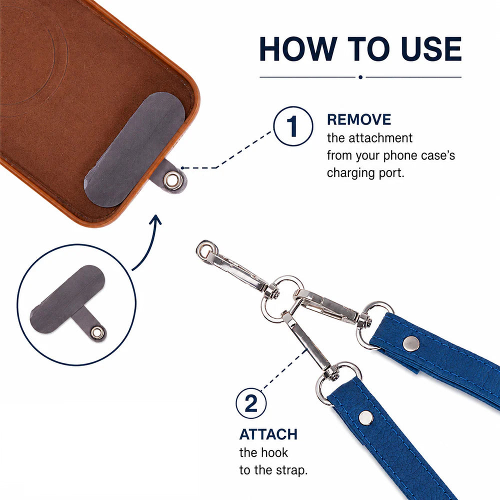 PU Leather Phone Strap Wallet Set Clip-On Crossbody FlexGo