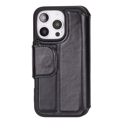 iPhone 16 Pro Leather Folio Wallet Case