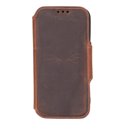iPhone 16 Pro Leather Folio Wallet Case