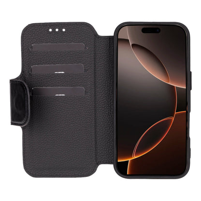 iPhone 16 Pro Max Genuine Leather Folio Case