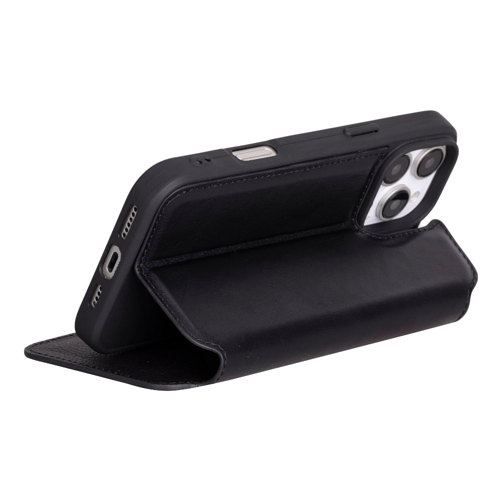 iPhone 16 Pro Max Genuine Leather Folio Case