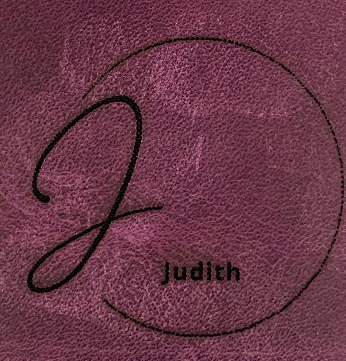 Laser printing example on genuine leather