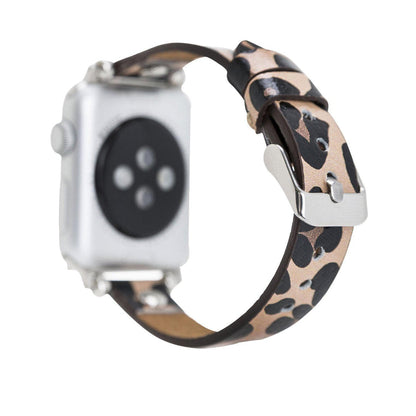 Leather Apple Watch Bands - Ferro Silver Trok