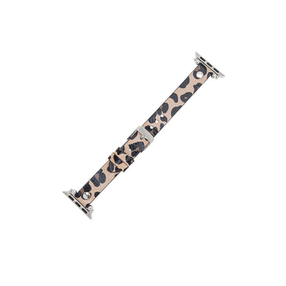 Leather Apple Watch Bands - Ferro Silver Trok