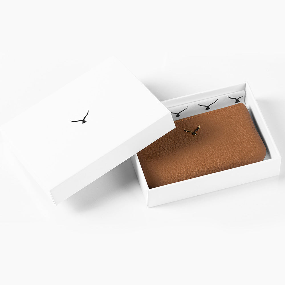 Unisex Leather Coin Purse With Zipper