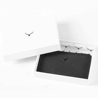 Unisex Leather Coin Purse With Zipper