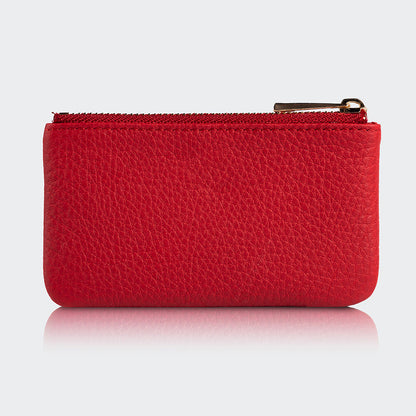 Unisex Leather Coin Purse With Zipper