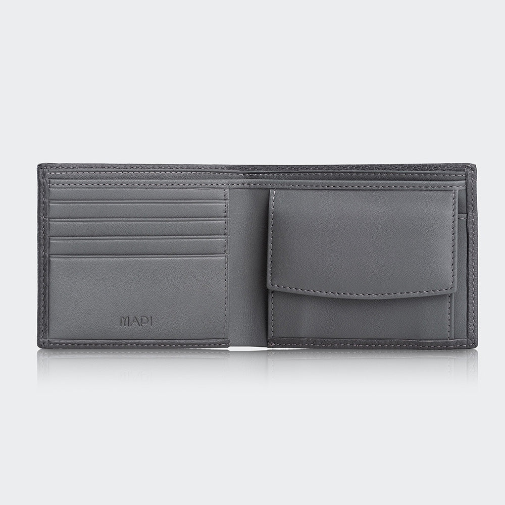 Men Leather Wallet With Two Compartments