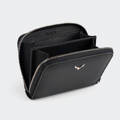 Women Mini Leather Wallet With Zipper